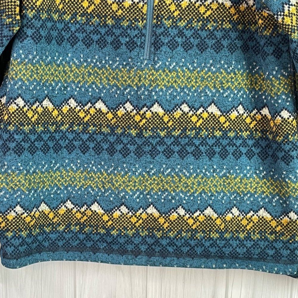 The North Face Jacket Mens Pullover 1/4 Zip Southwestern Western Print Fleece M - Picture 4 of 8